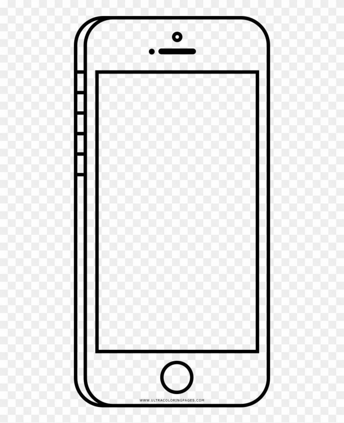 Черно белые телефоны. Нарисовать айфон. Айфон схематично. Телефон рисунок схематично. Экран телефона раскраска.