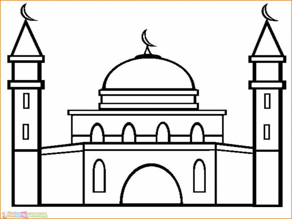 Рисунок мечети карандашом. Мечеть раскраска. Мусульманская архитектура рисунок. Мечеть рисунок карандашом. Мечеть для рисования.