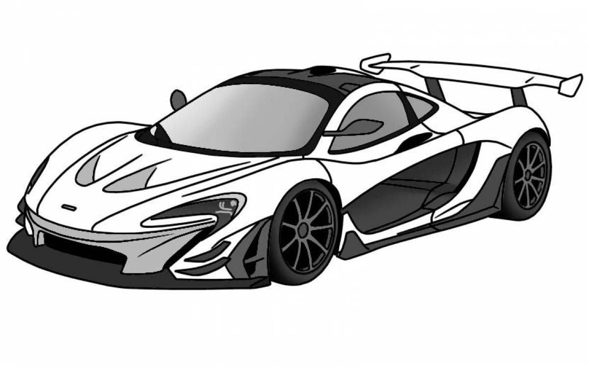 Mclaren p1 нарисовать