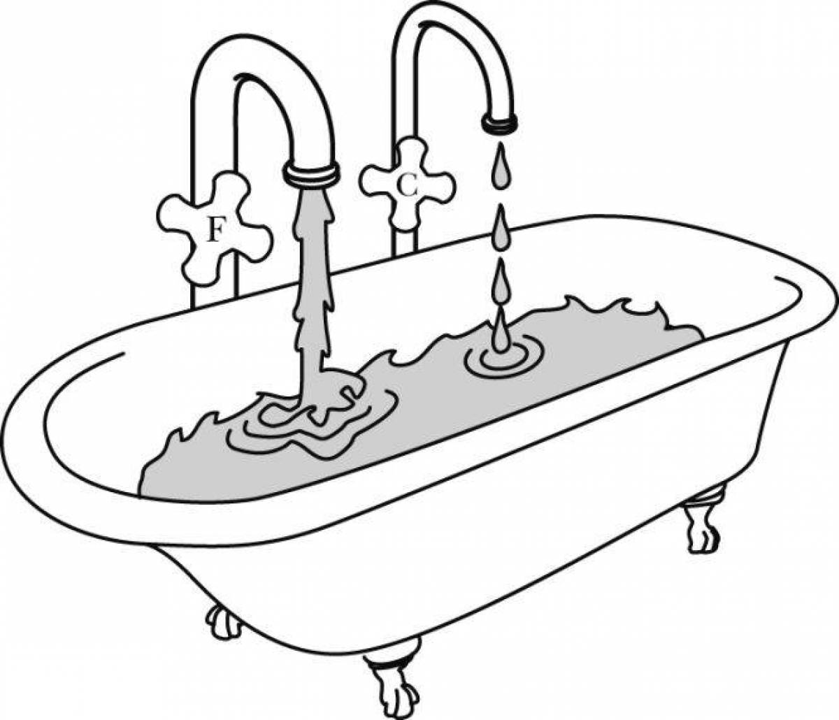 Soda water coloring page