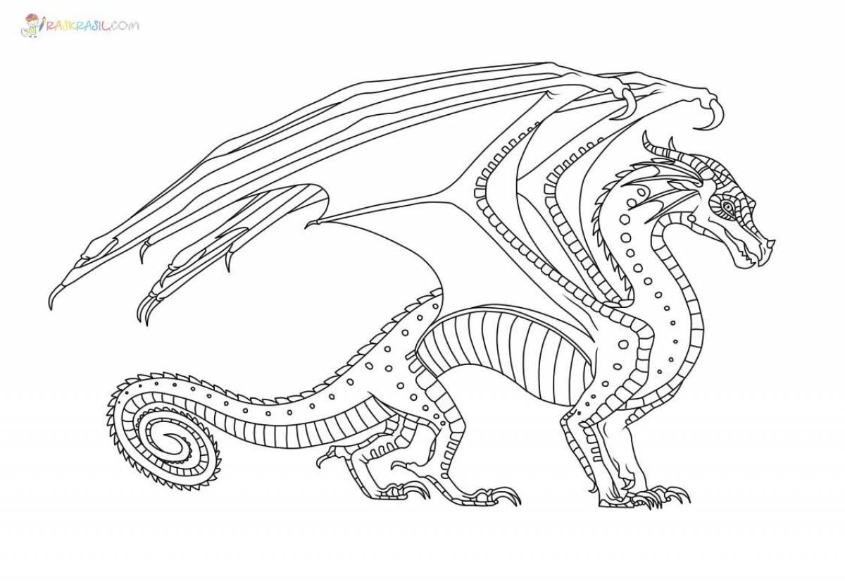 Awesome dragon coloring pages