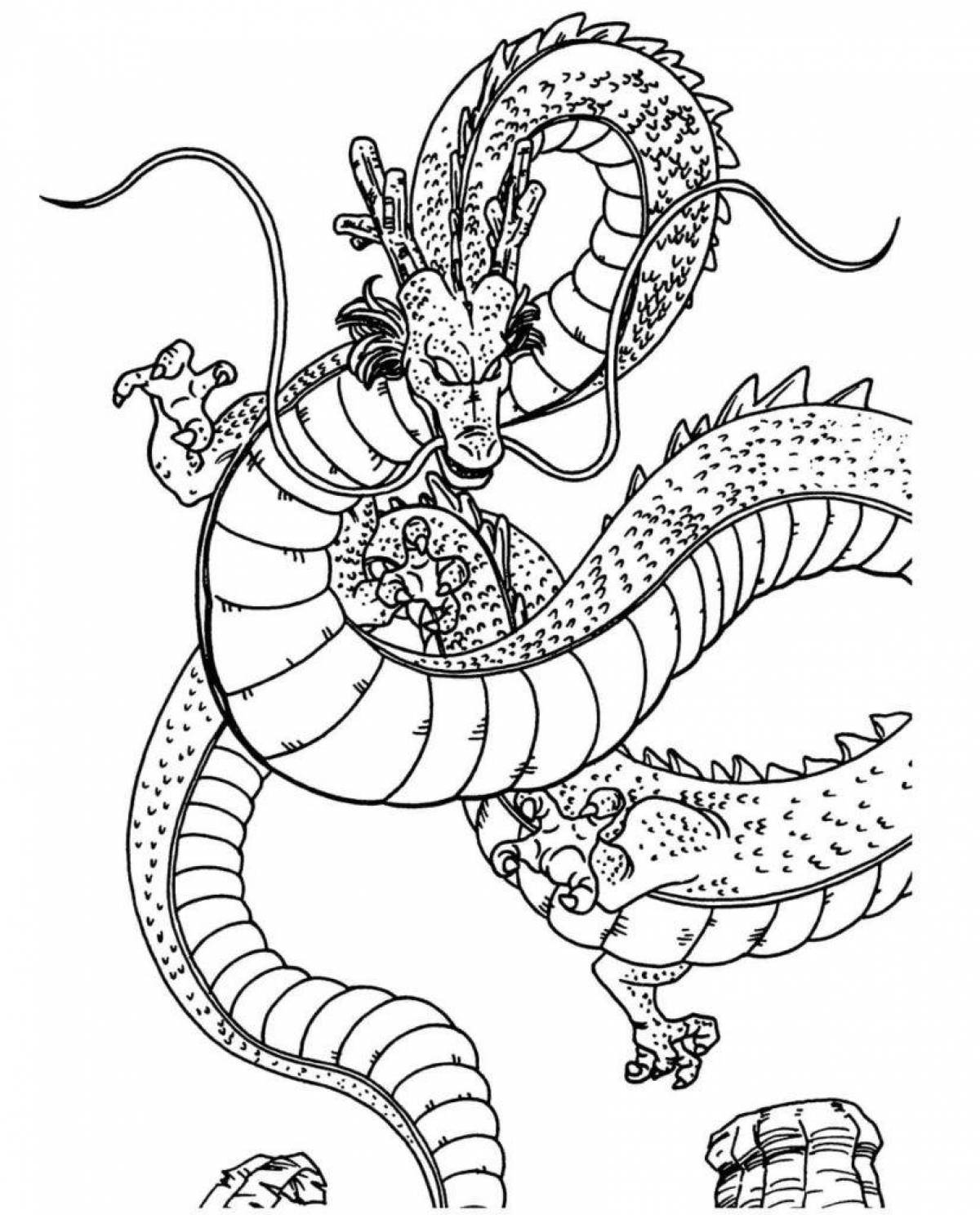 Fine dragon coloring pages