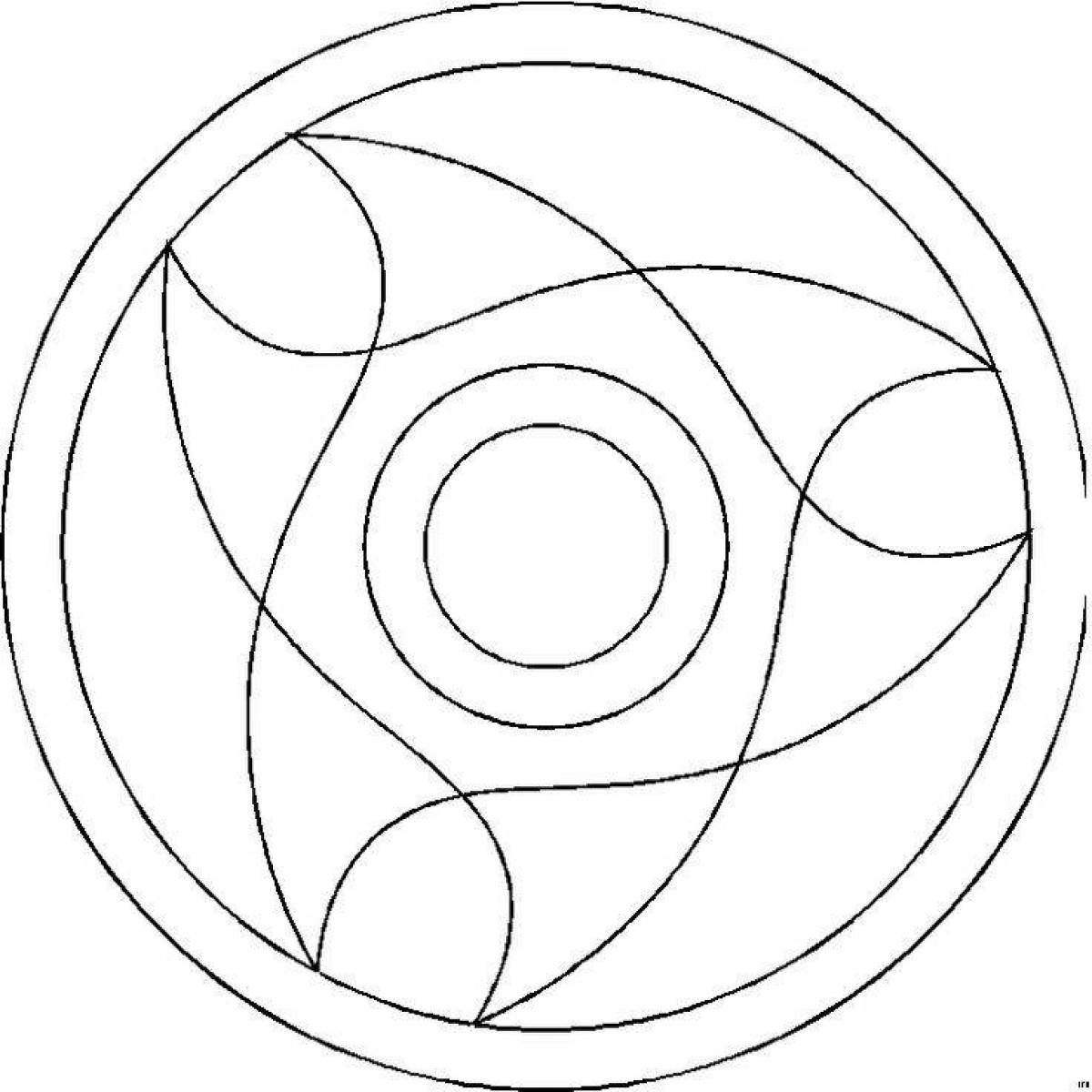 Swirl pattern coloring page