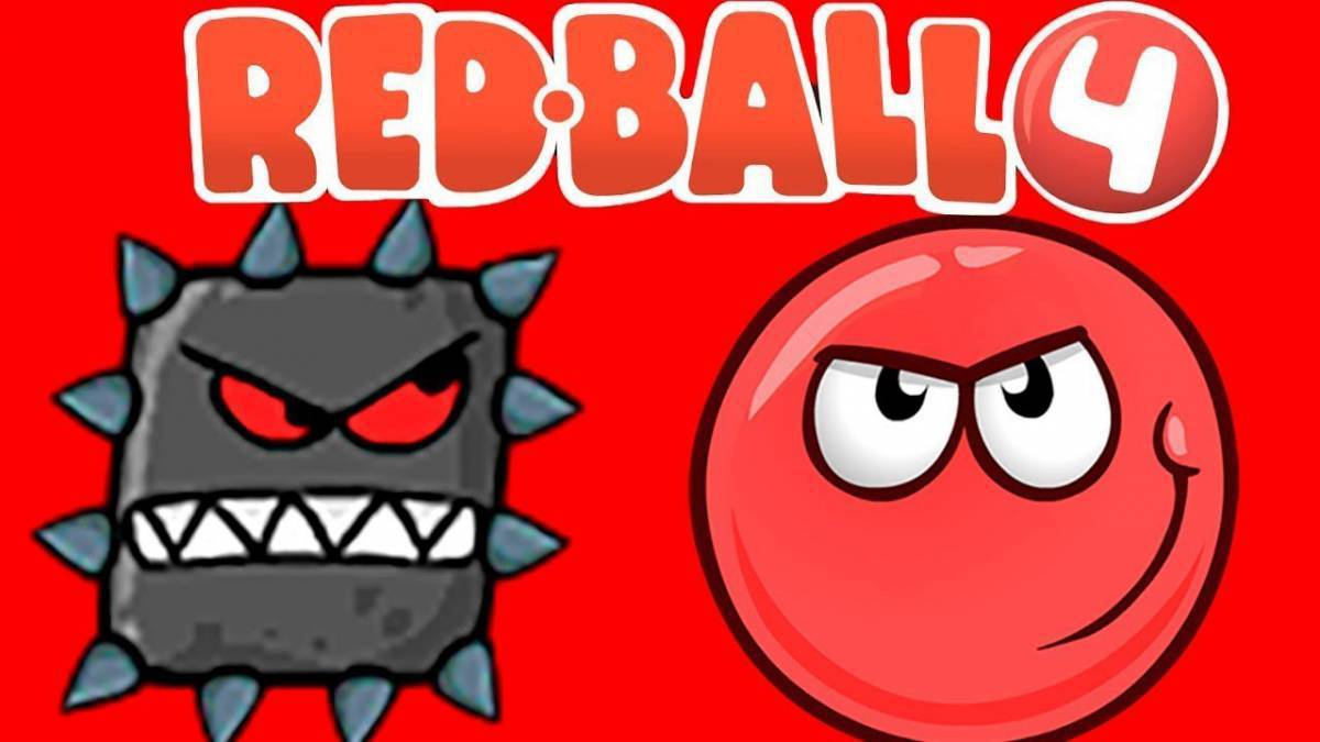 Animated red ball coloring page