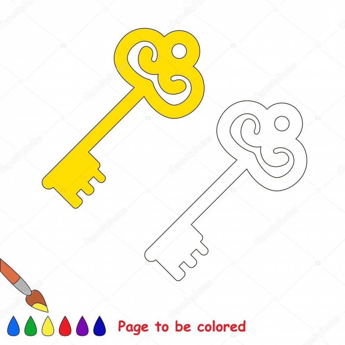 Great golden key coloring book