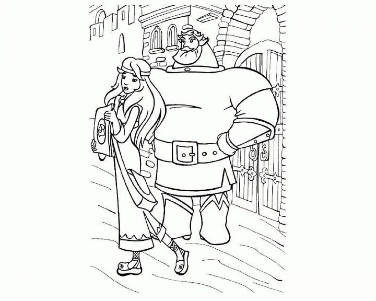 Bright coloring page 3 heroes