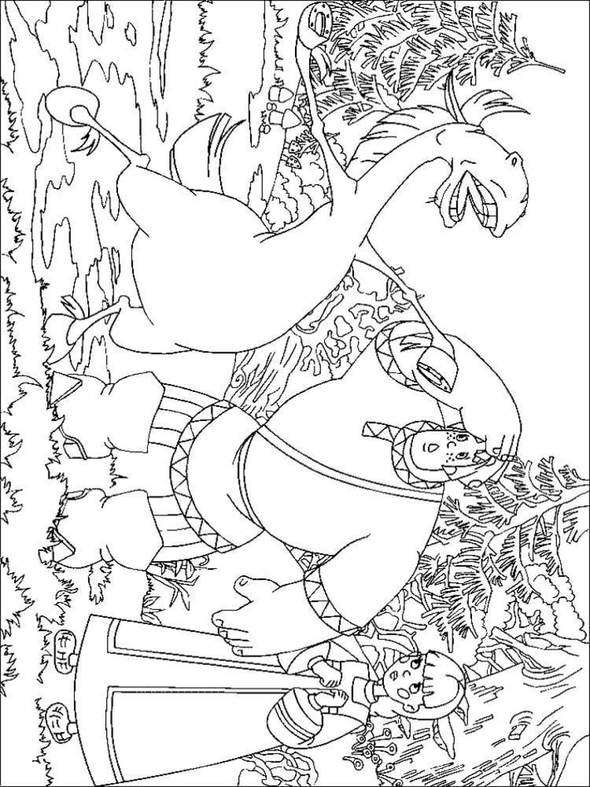 Violent coloring page 3 heroes