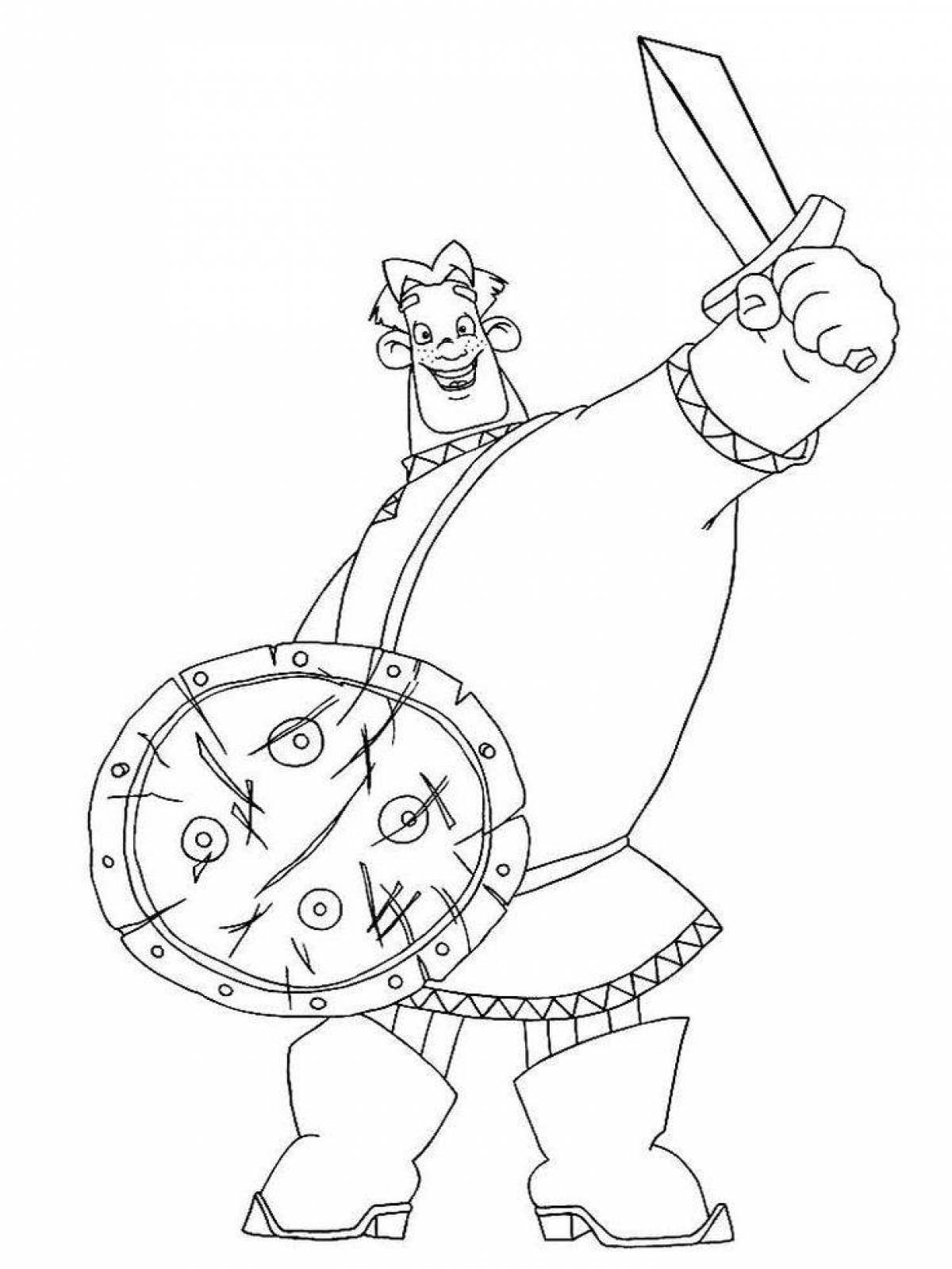 Adorable coloring page 3 heroes
