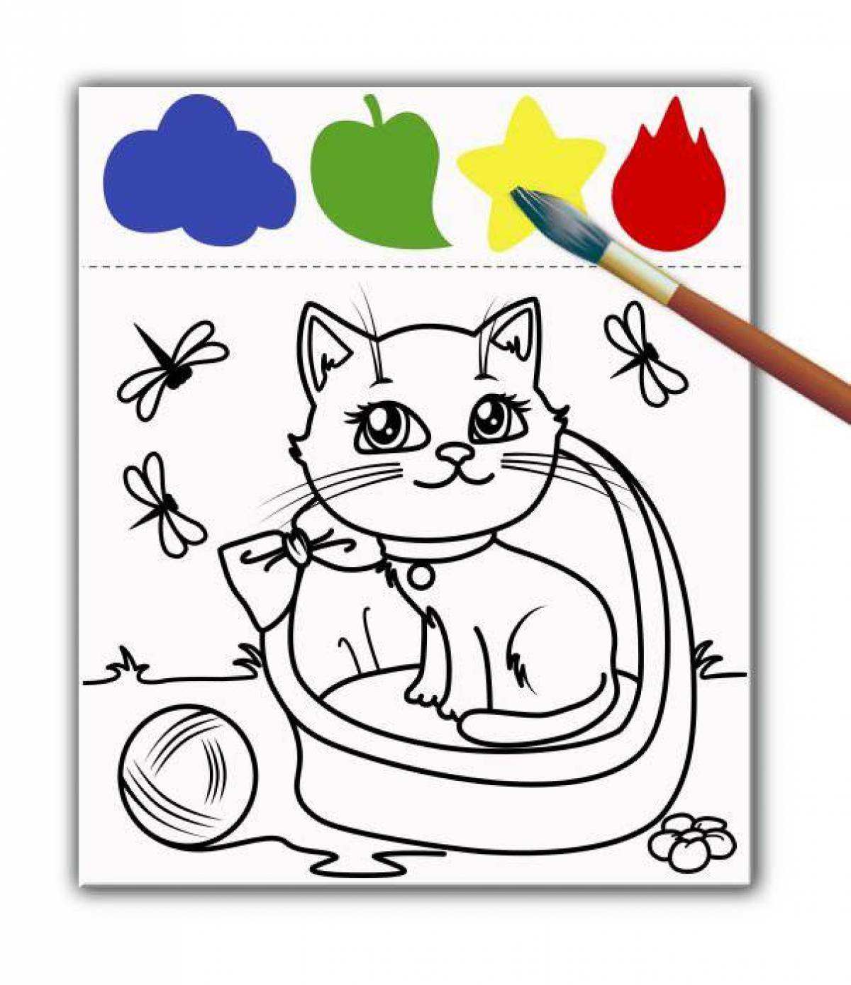 Attractive colors for coloring pages