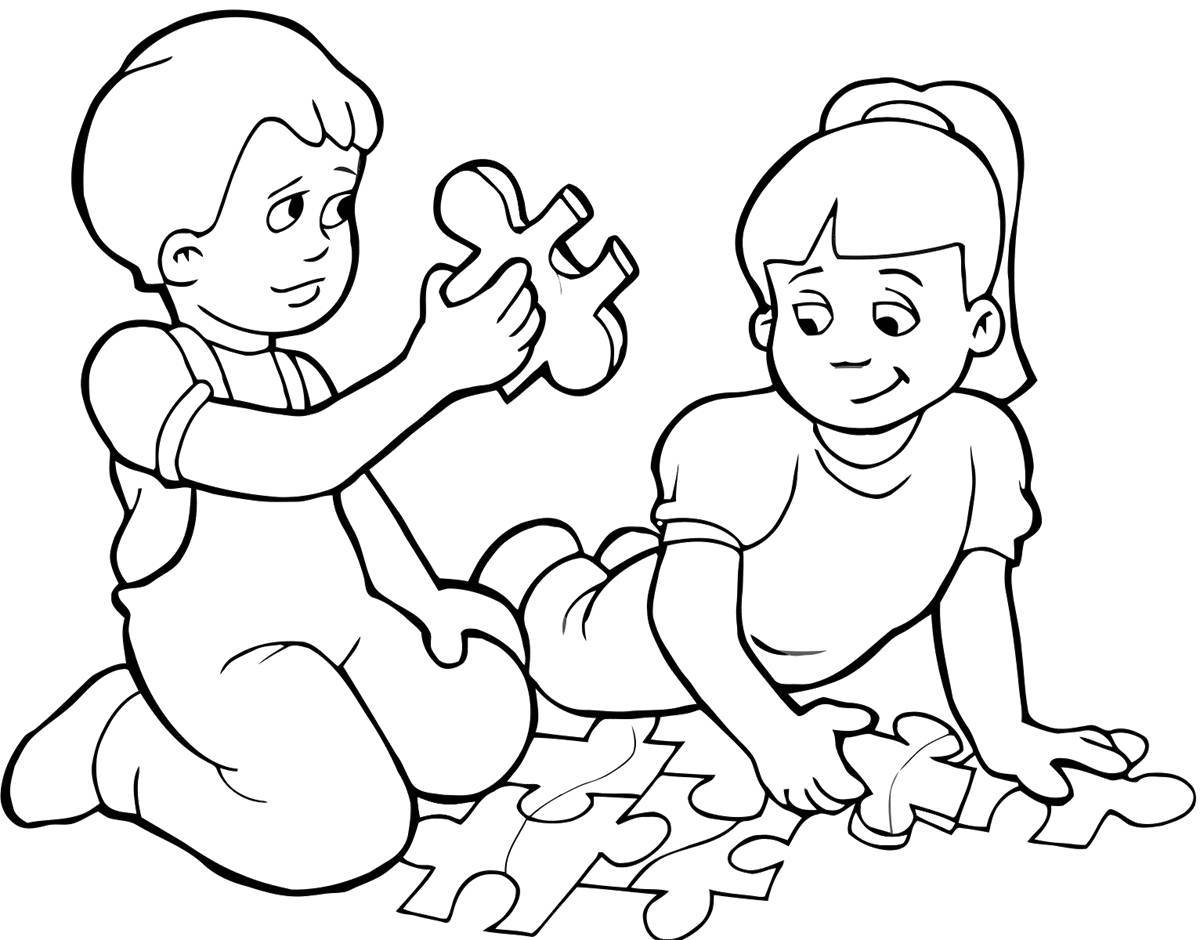 Animated coloring book for kids