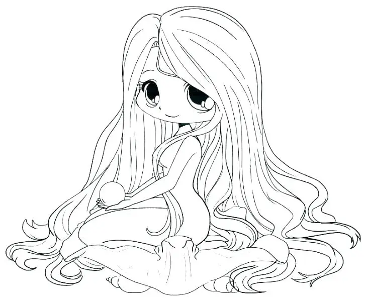 Adorable slime coloring page
