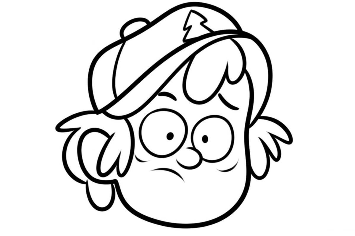 Dipper bright coloring page