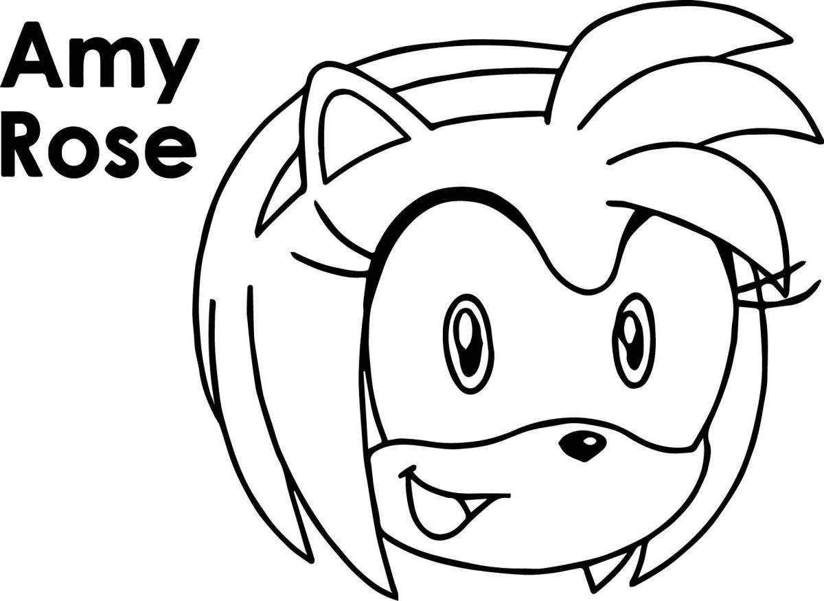 Living amy rose coloring