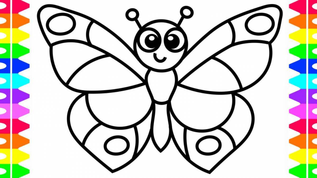 Бабочка для детей 3 4 лет #2
