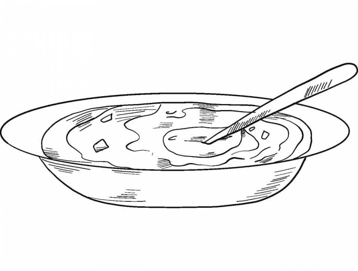 Comforting coloring soup