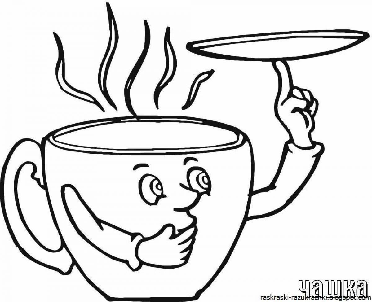 Stimulating soup coloring page