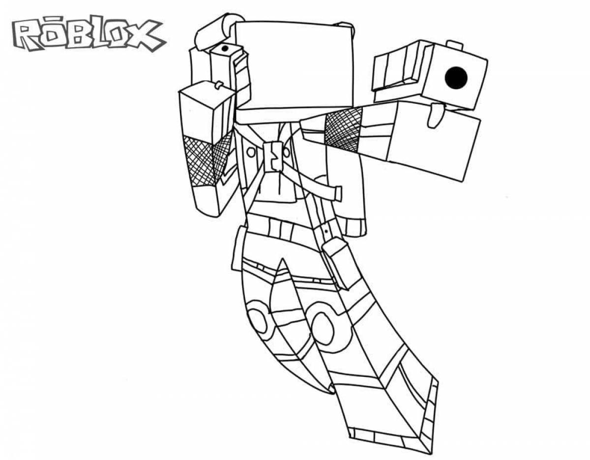 Radiant coloring page doors roblox