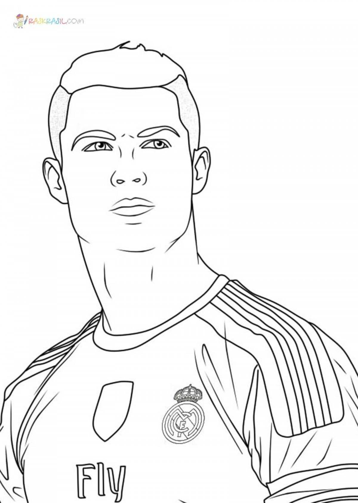 Coloring page blessed cristiano ronaldo