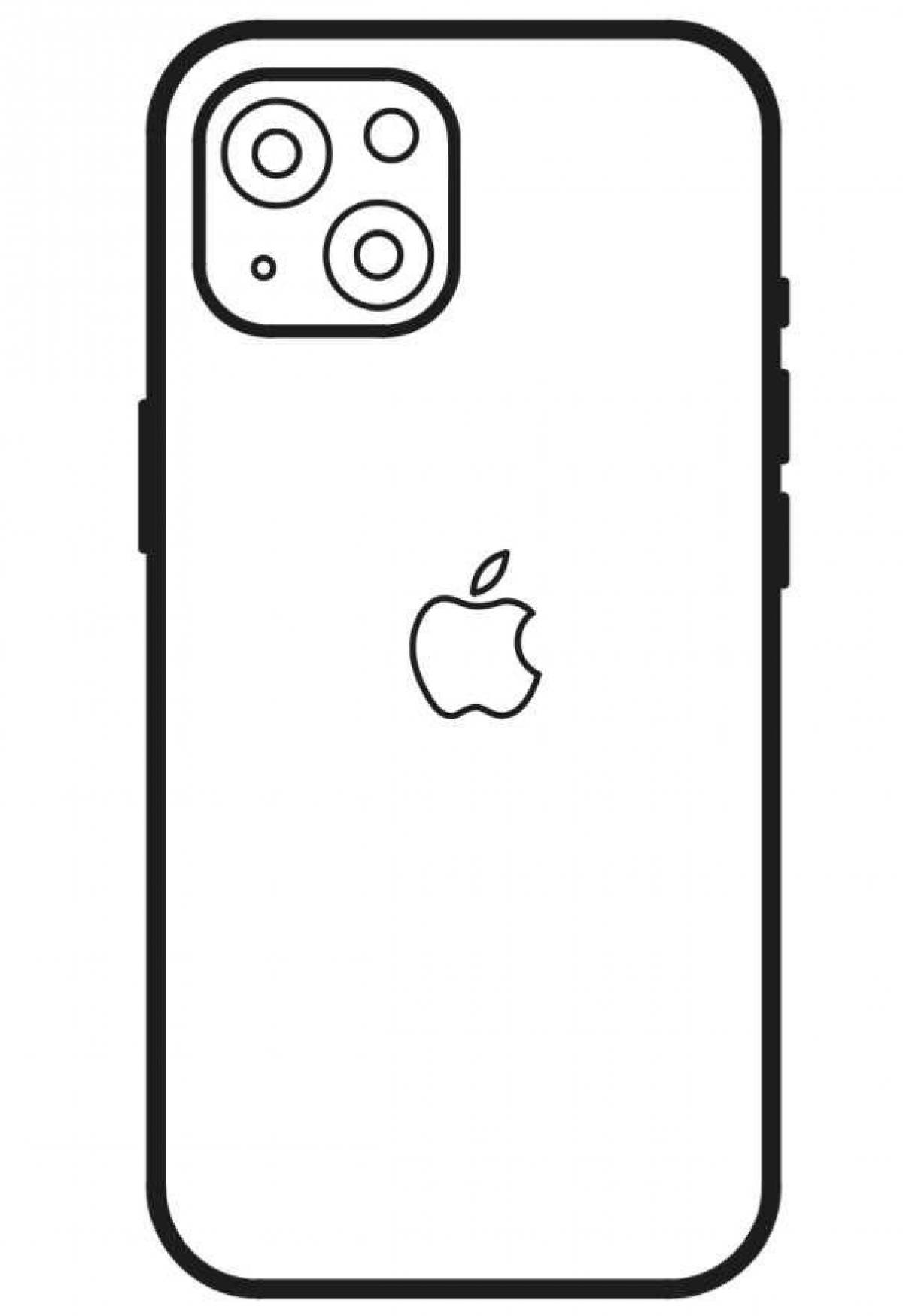 Wild iphone coloring page