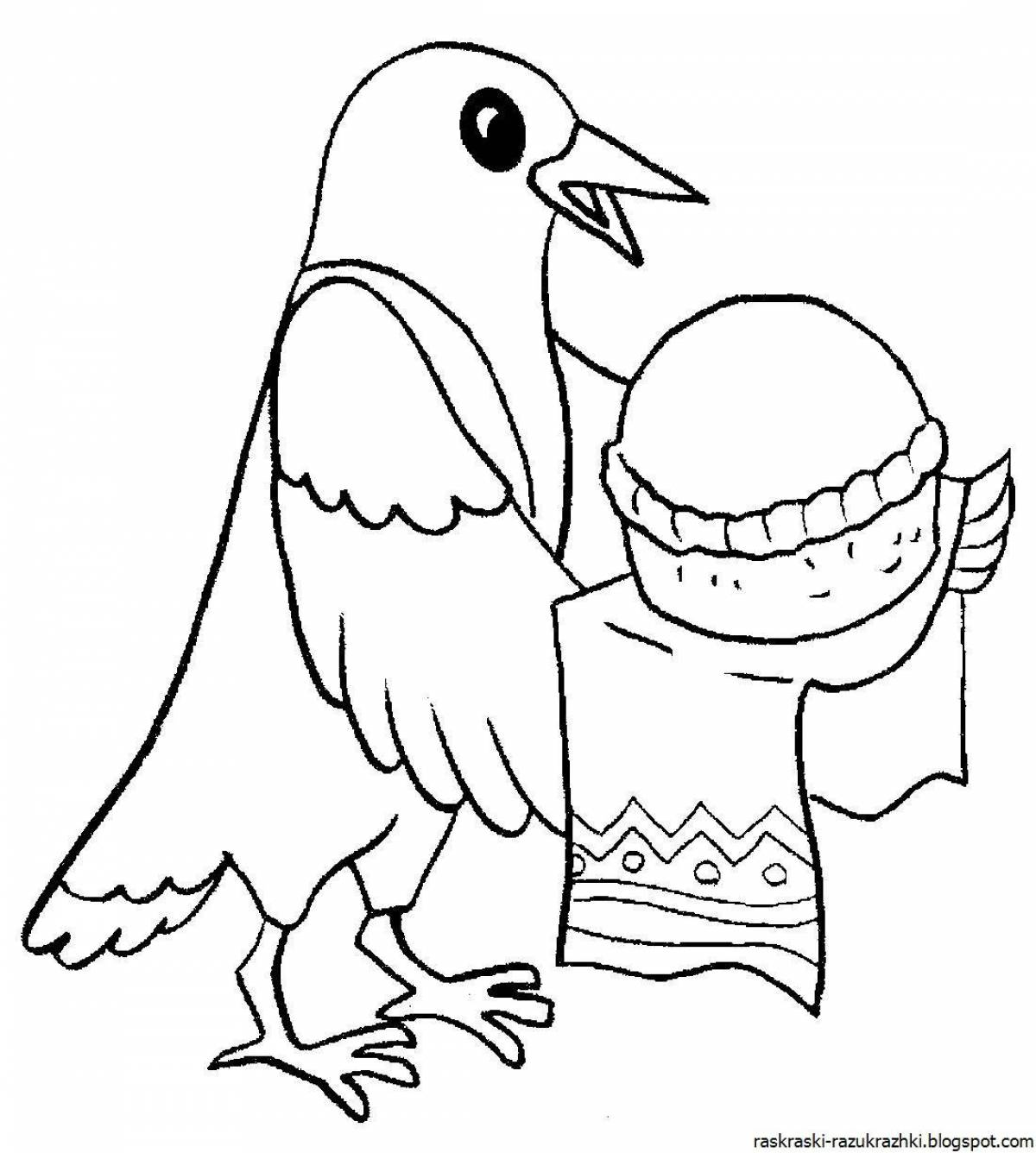 Fancy magpie coloring book for kids
