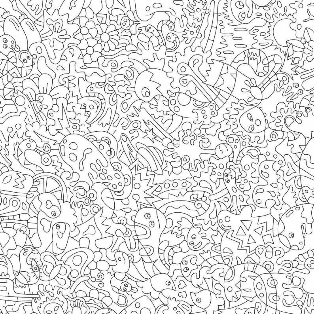 Color-lively hey color coloring page