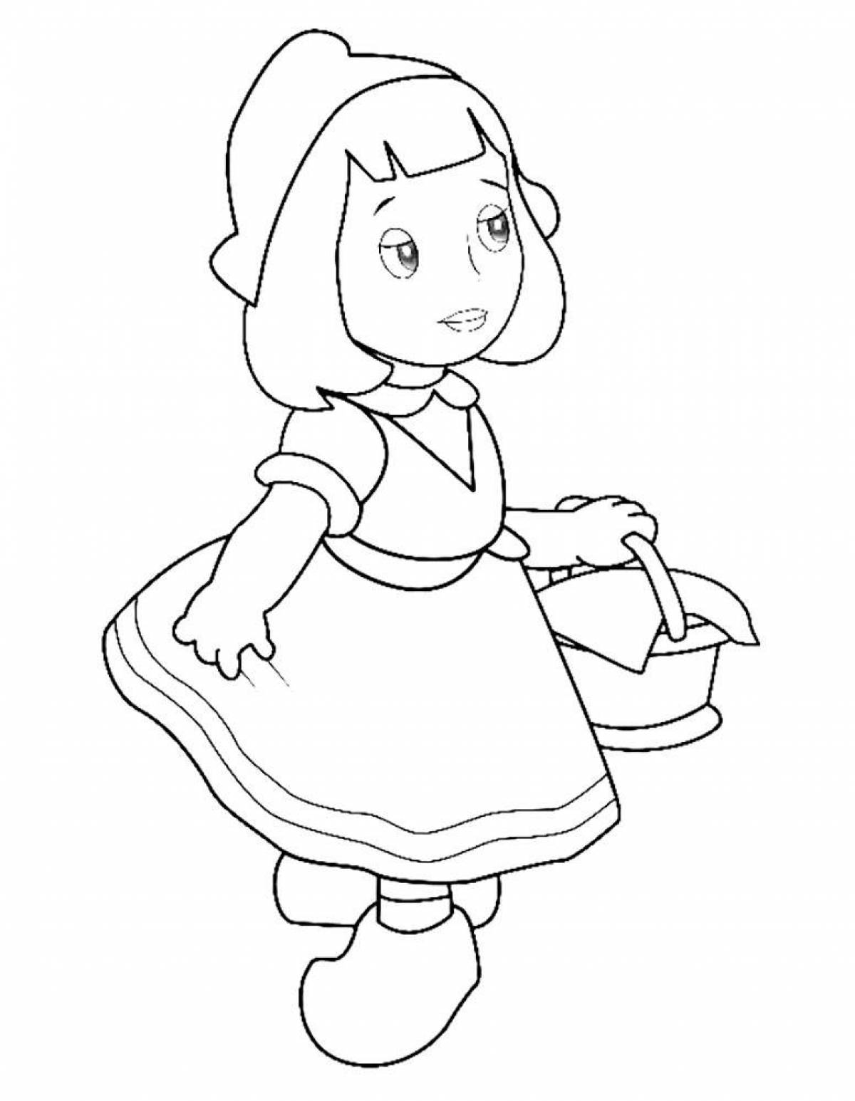 Coloring pages little red riding hood little red riding hood