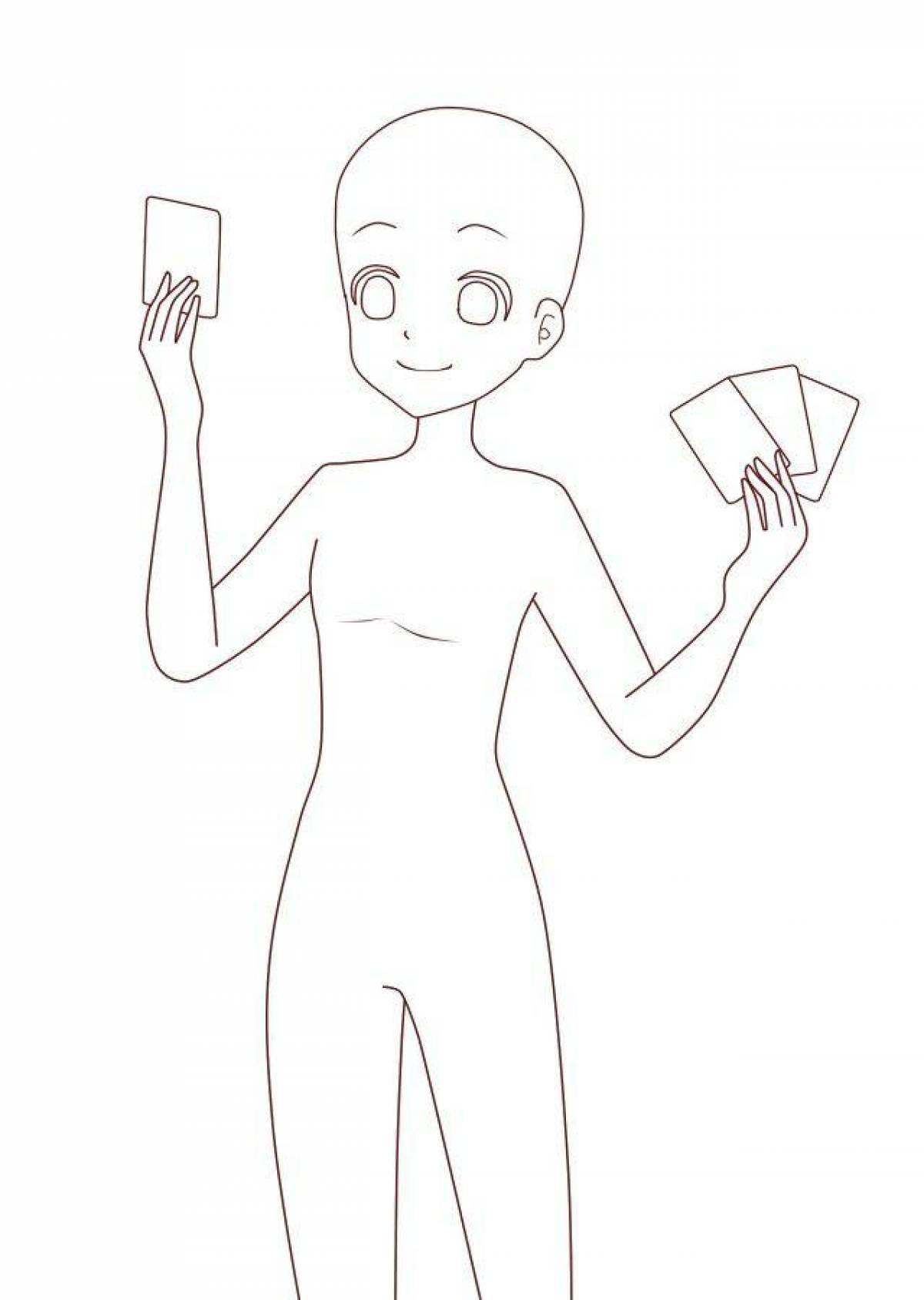 Zani mannequin coloring page