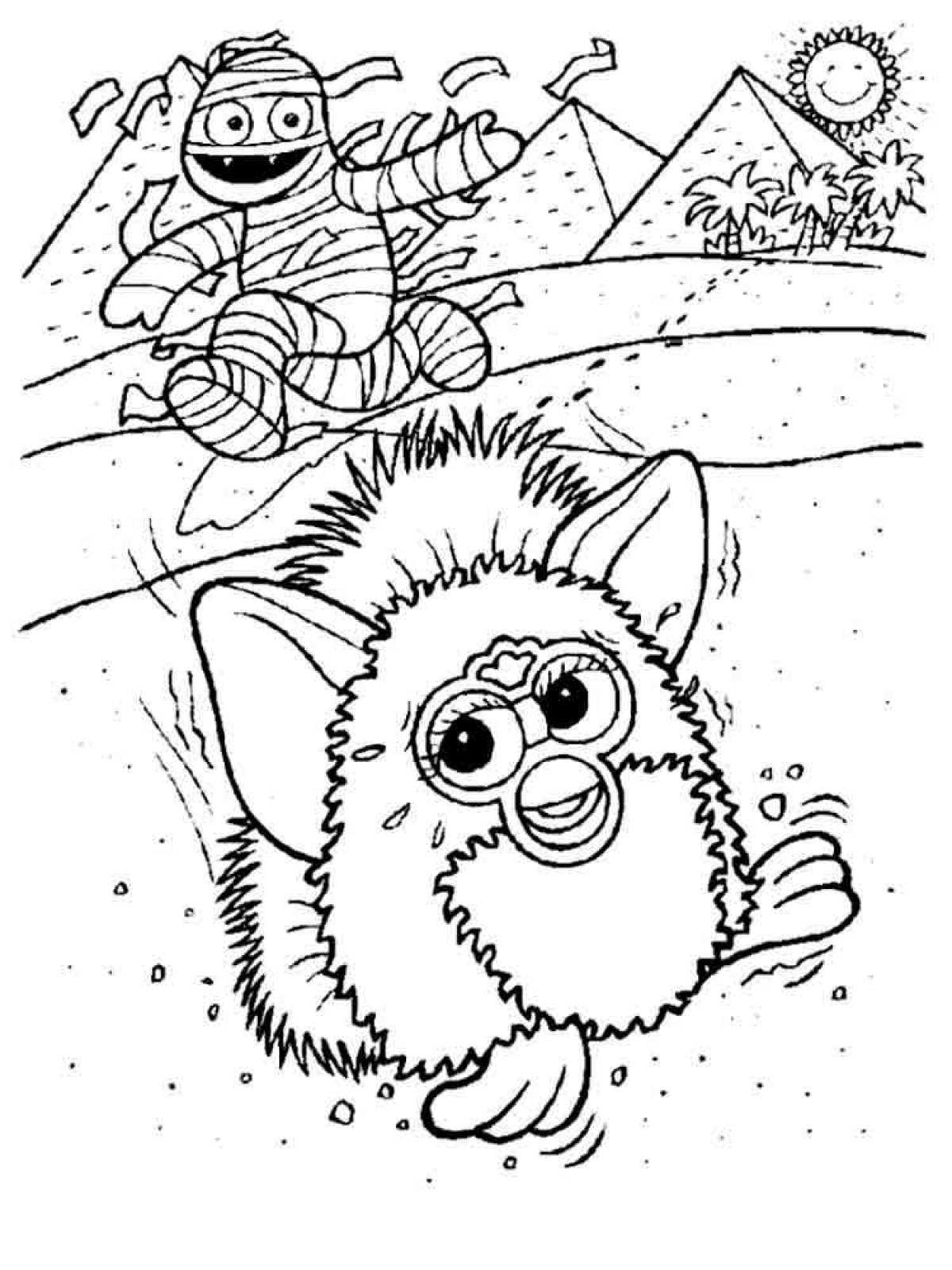 Great furby coloring book