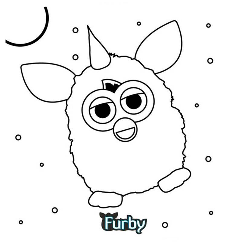 Bewitching furby coloring