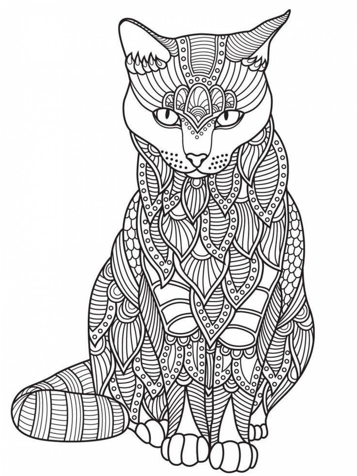 Complex animal coloring pages