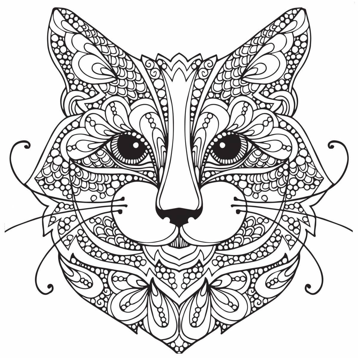 Amazing complex animal coloring pages