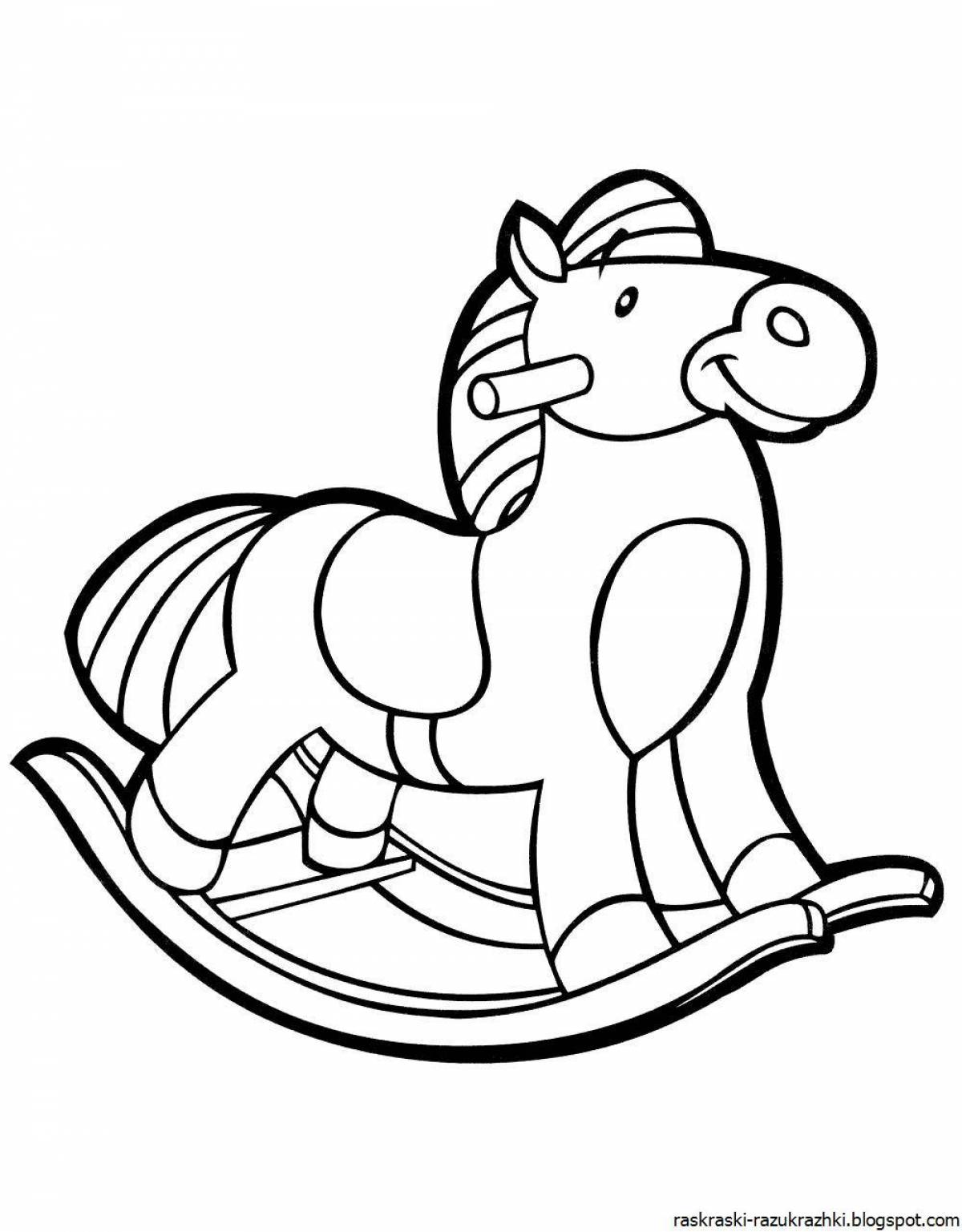 Раскраска величественный паломино лошадь для детей
