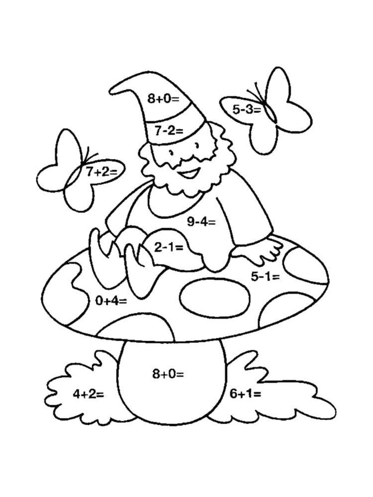 High color score on 10 coloring pages