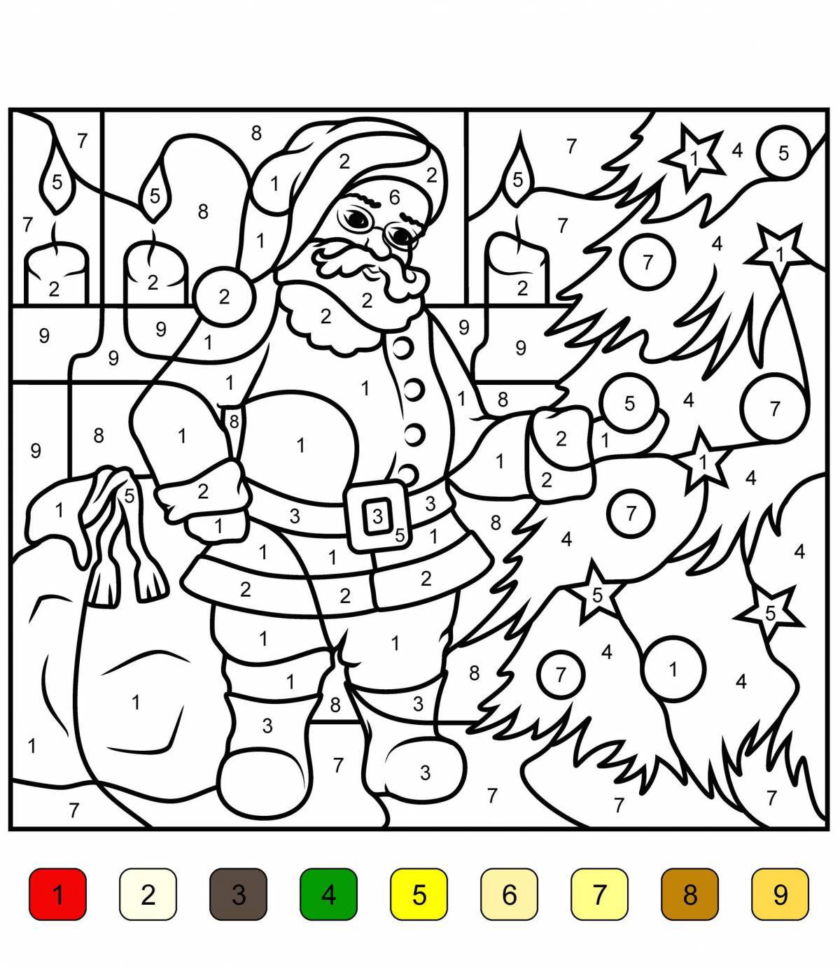 Radiant Christmas coloring
