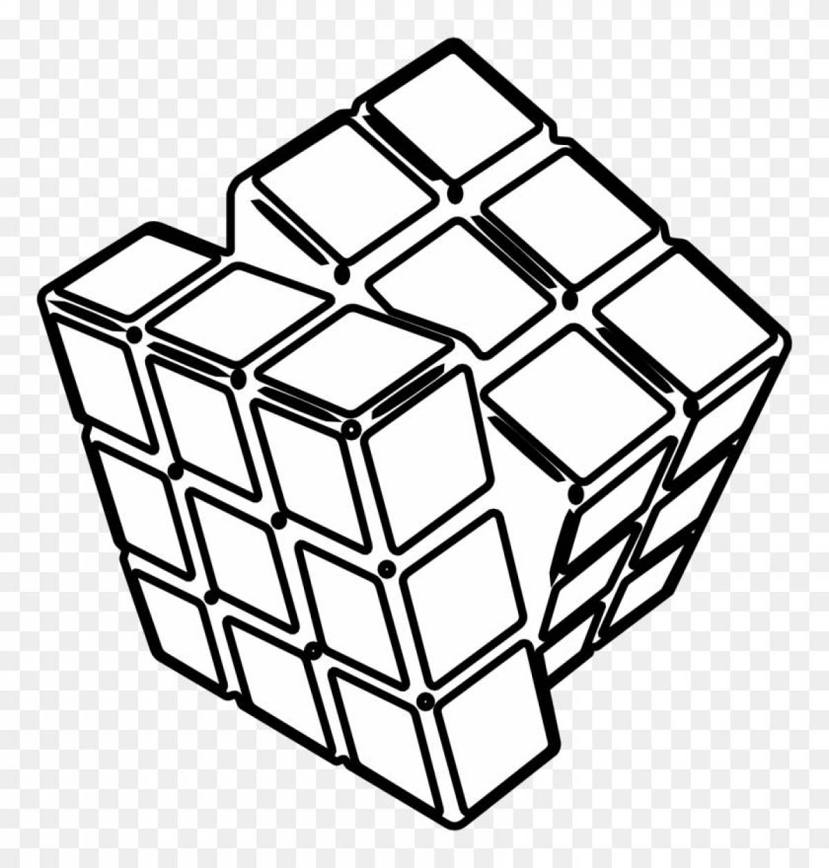 Coloring funny cubes
