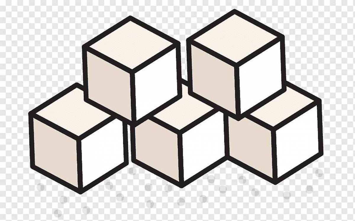 Multicolored coloring cubes