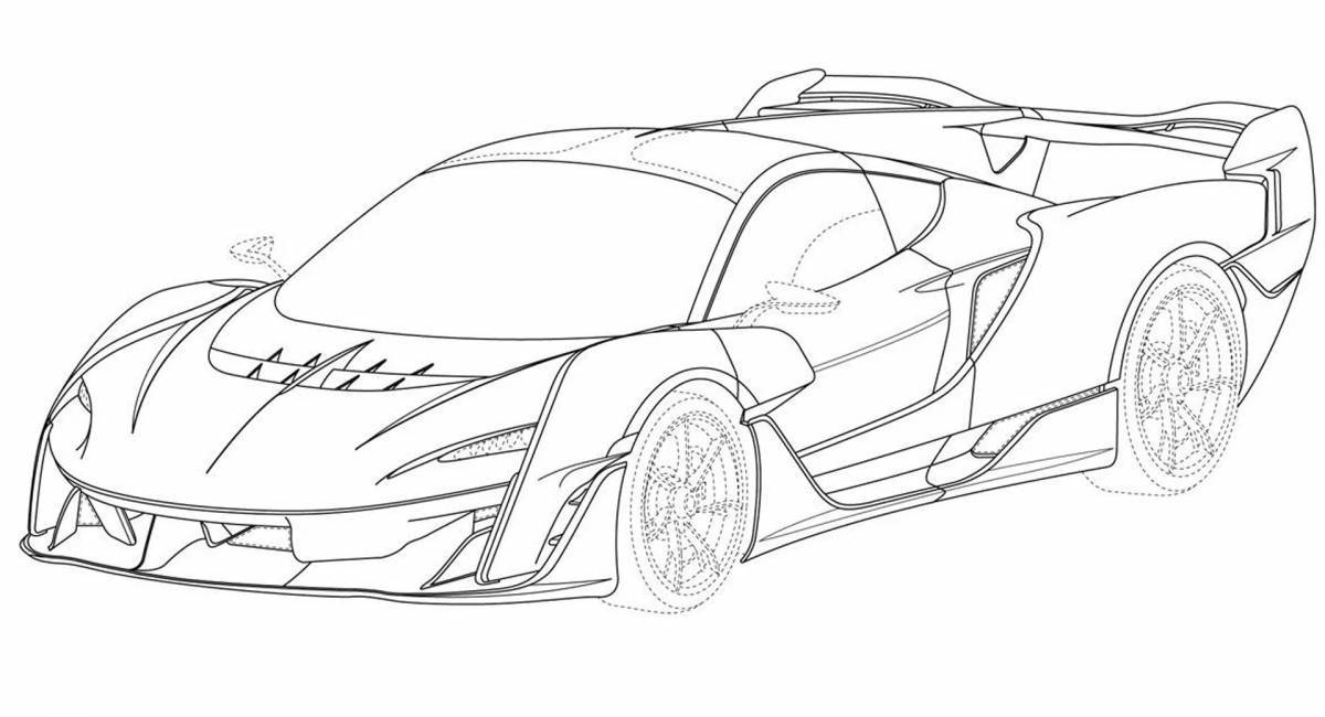 Mclaren animated coloring page