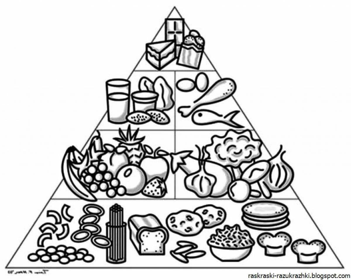 Healthy food coloring page