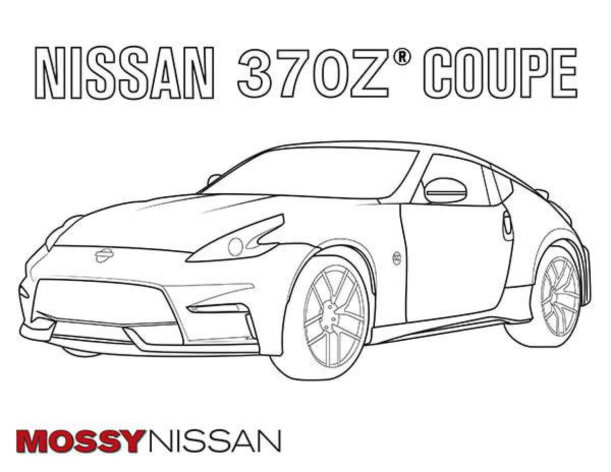 Nissan gtr luxury coloring
