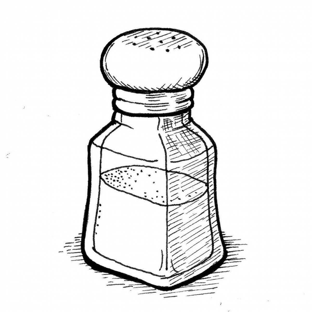 Соль раскраска для малышей