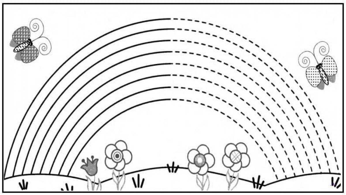Радуга рисунок для детей 5 лет