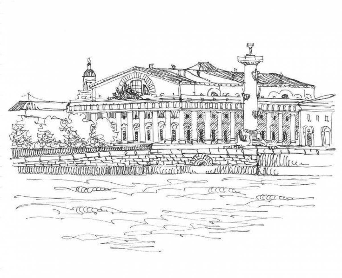 Зимний дворец Санкт-Петербург набросок