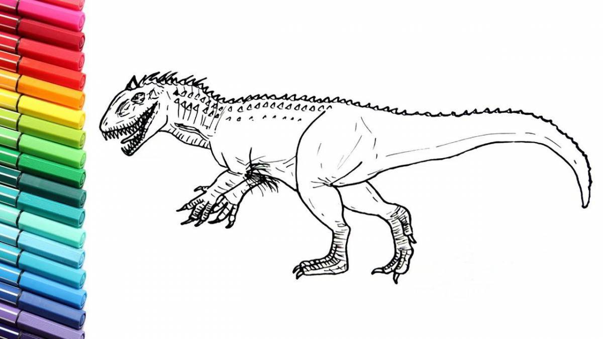 Indominus rex majestic coloring book