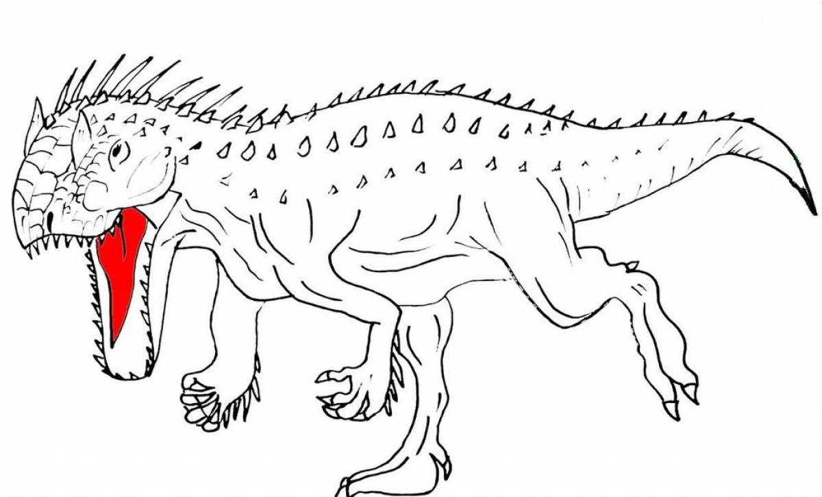 Гигантская раскраска indominus rex