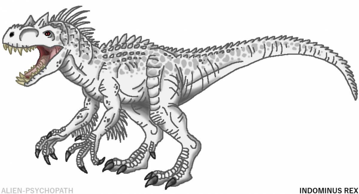 Порочная раскраска indominus rex