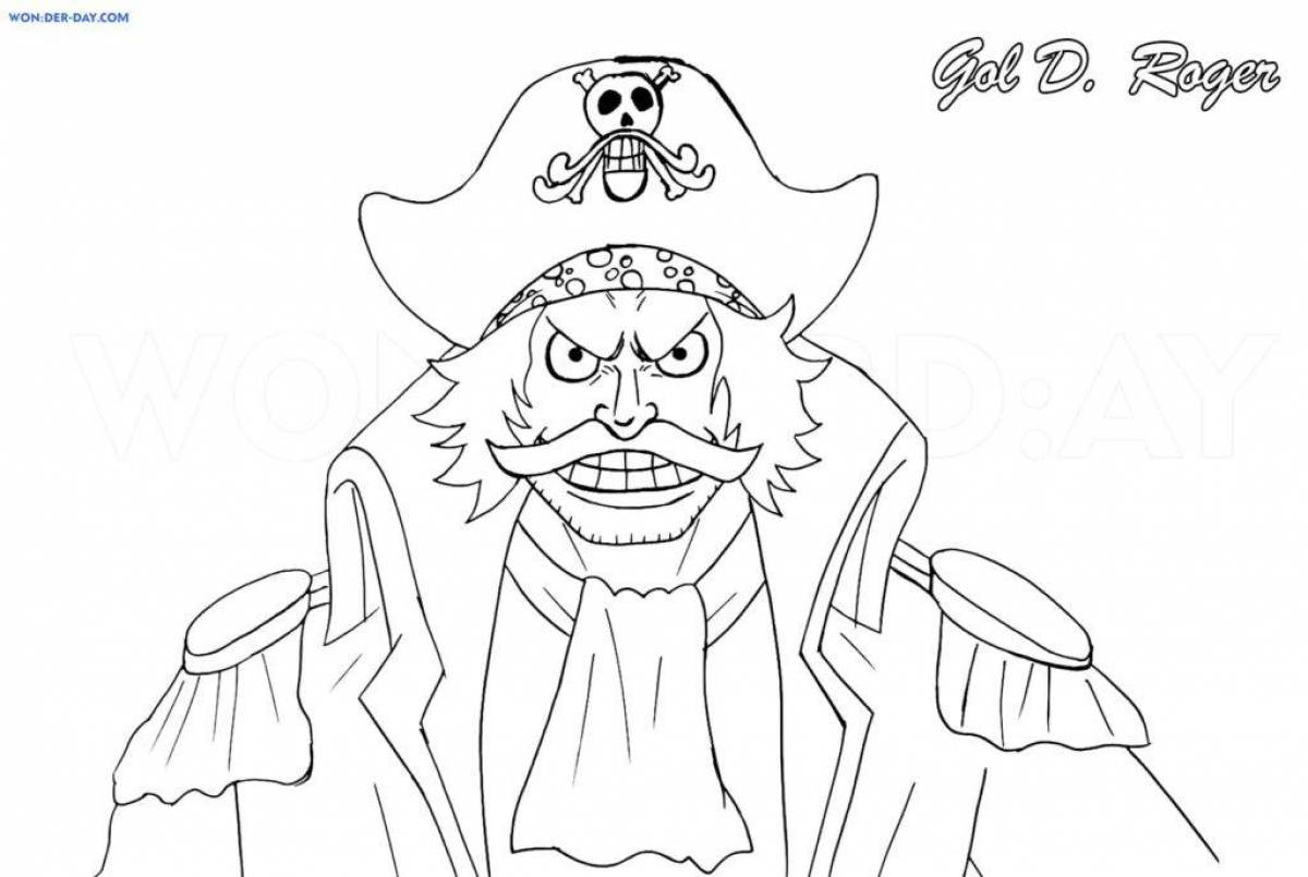 Great one piece coloring page