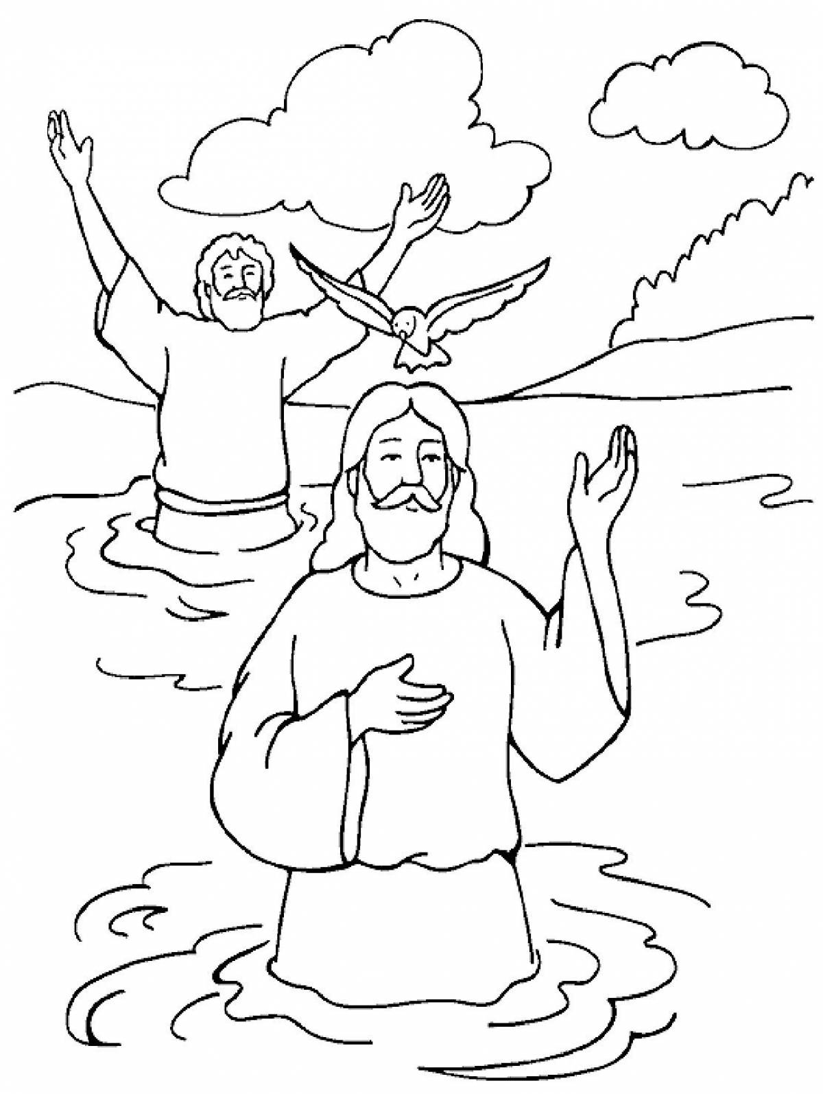 Sparkling epiphany coloring page