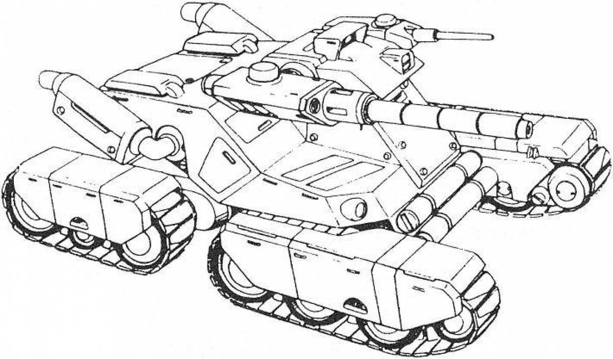 Radiant coloring page leviathan tank