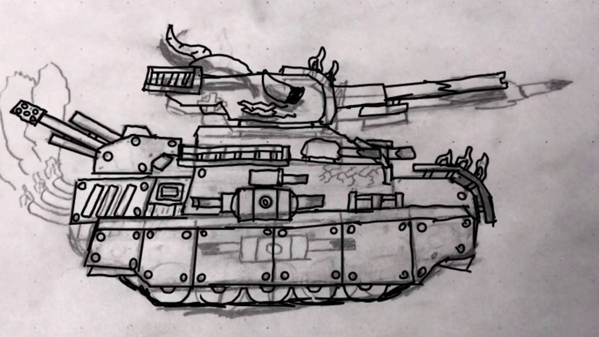 Grand coloring page leviathan tank