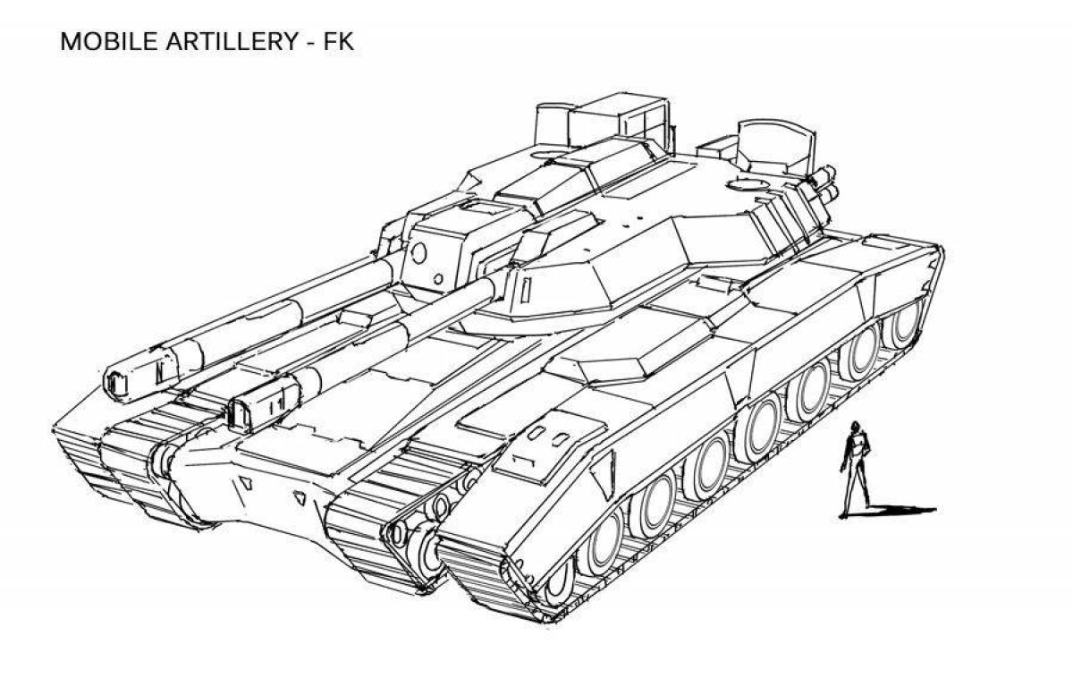 Грандиозная раскраска танк левиафан